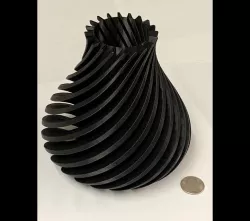 Spiral Vase Desk Pen Holder, flower holder container pot 