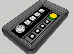 Star Wars Wall Panel With Holes For Buttons