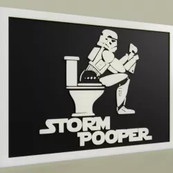 StarWars Storm Pooper - StormTrooper Toilet