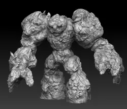 stone rock elemental golem