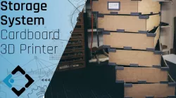 Storage Boxes made out of Cardboard and 3D Printed Parts