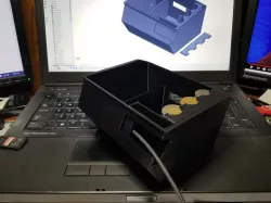 Tesla Model 3 console with canadian coin holder and 4 USB slots
