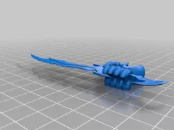 Tinkercad skeleton daedric sword