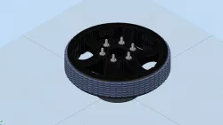 Ultralightweight 6in Diameter Traction Wheel