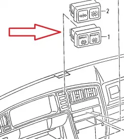 (VW Corrado model <93) Blind / dummy switch cap