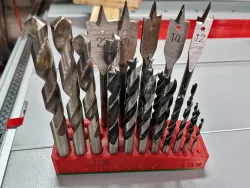 Wood drill bits stand/hanging container/holder for Euro peg board