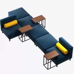 acfurniture arrangements series modular sofa and ottoman 3D model