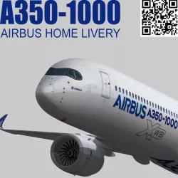 Airbus A350-1000 XWB Home livery Low-poly  3D model