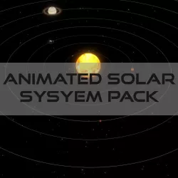 Animated Solar System Pack Low-poly  3D model
