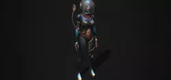 Annelies - Retro Sci-Fi Girl Low-poly  3D model