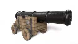 Antique Cannon - Ship Cannon - Pirate Cannon 3D model