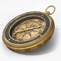 Antique Compass 3D model