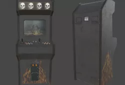 Arcade Machine Low-poly  3D model
