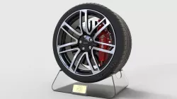 Audi RS6 and Michelin Pilot Super Sport Low-poly  3D model