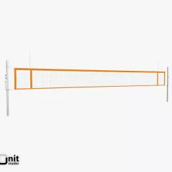 Beach volley net 3D model