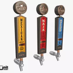 Beer Taps Copper Kettle Brewing 3D model