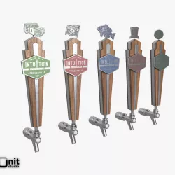 Beer Taps Intuition Ale Works 3D model