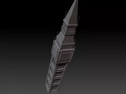 Big Ben Low-poly  3D model