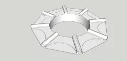 Bowens mount for DIY Octagonal softbox REV. 4.0