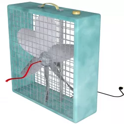  Box Fan FBX OBJ 3D model
