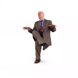Businessman Speech Low-poly  3D model