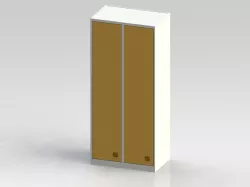cabinet with folding bench