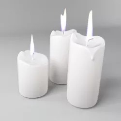 candle 3D model