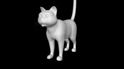 cartoon cat  3D model