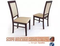 Chair SYLWEK1ECO by Halmar Low-poly  3D model