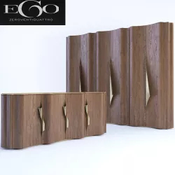 Chest of drawers and a wardrobe Ego Zeroventiquattro Sipario 3D model