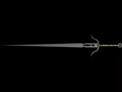 Ciri Sword Witcher 3 Low-poly  3D model