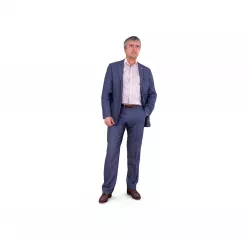 City Man Standing Low-poly  3D model