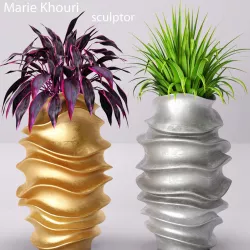 Collection of plants in pots 2 3D model