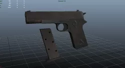 Colt 1991 Low Poly Low-poly  3D model