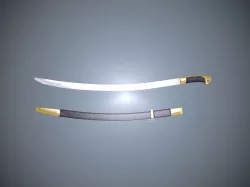Cossack Sabre Low-poly  3D model