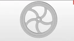 Curved Spoke Flywheel