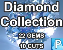 Diamond Cuts Collection 3D model