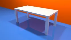 Dining Table Low-poly  3D model