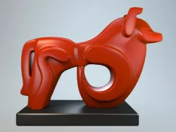 Dog Sculpture 3D model