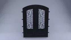Door with patterns 3D model
