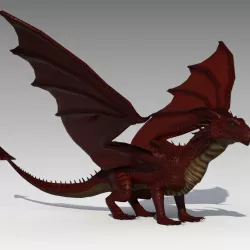 Dragon Animated Low-poly  3D model