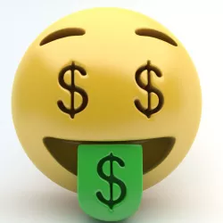 EMOJI MONEY  Low-poly  3D model