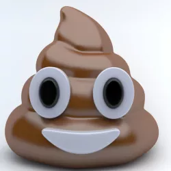 EMOJI POO Low-poly  3D model