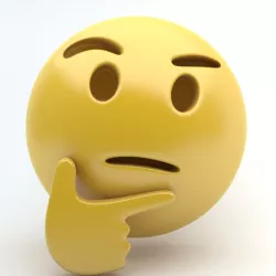 EMOJI THINKING Low-poly  3D model