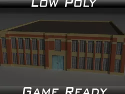 Factory Building 6 Low-poly  3D model