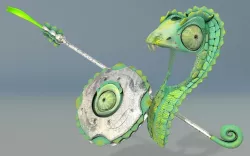 Fantasy MOTU Custom Lizard Armor Set 3D model