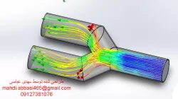 flow simulation in simple pipe