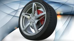 Full Wheel Mercedes Benz AMG GT S  Low-poly  3D model