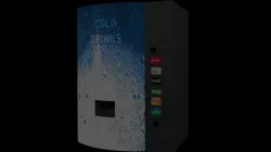Glowing machine vending 3D model
