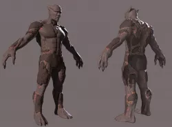Golem Character Low-poly  3D model